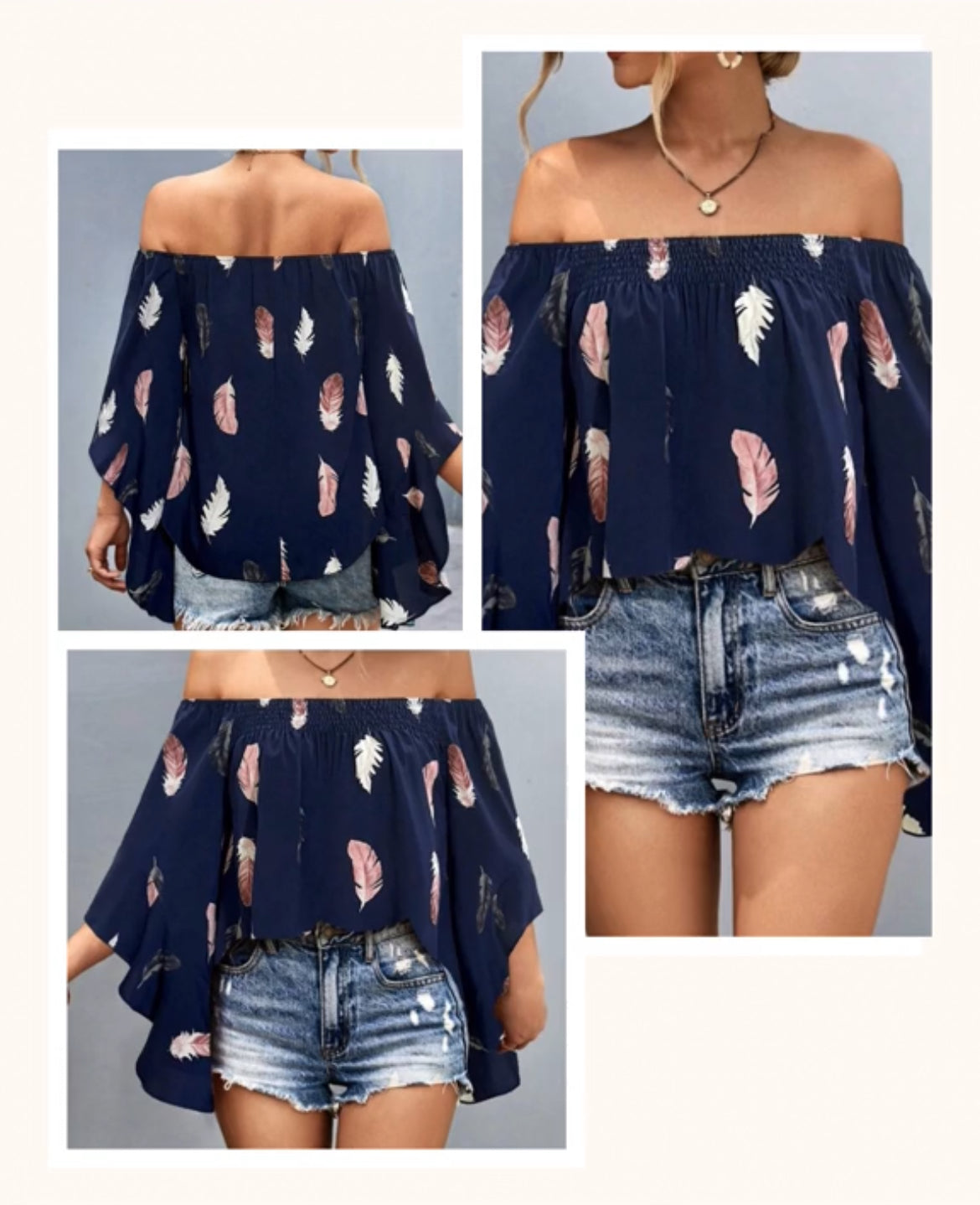 Off Shoulder Top: Size XL (New)