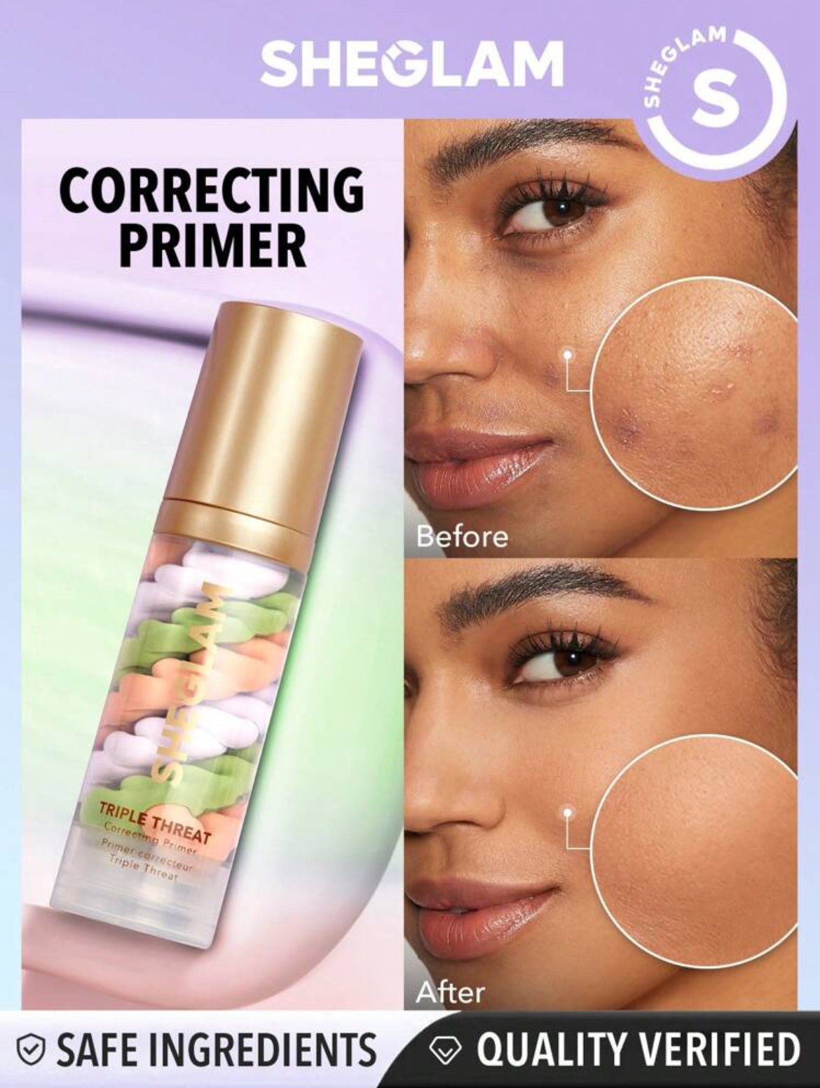SheGlam Triple Threat Correcting Primer