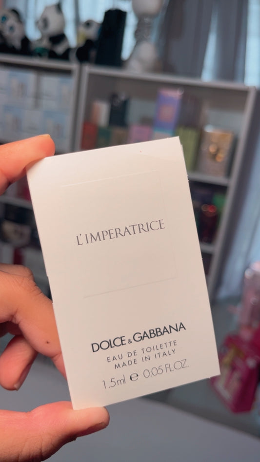 Sample Fragrance: Dolce + Gabbana L’Imperatrice