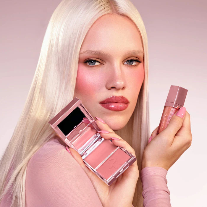 PATRICK TA Patrick's Glow and Gloss Set - Major Headlines Blush Duo and Lip Gloss Makeup Gift Set