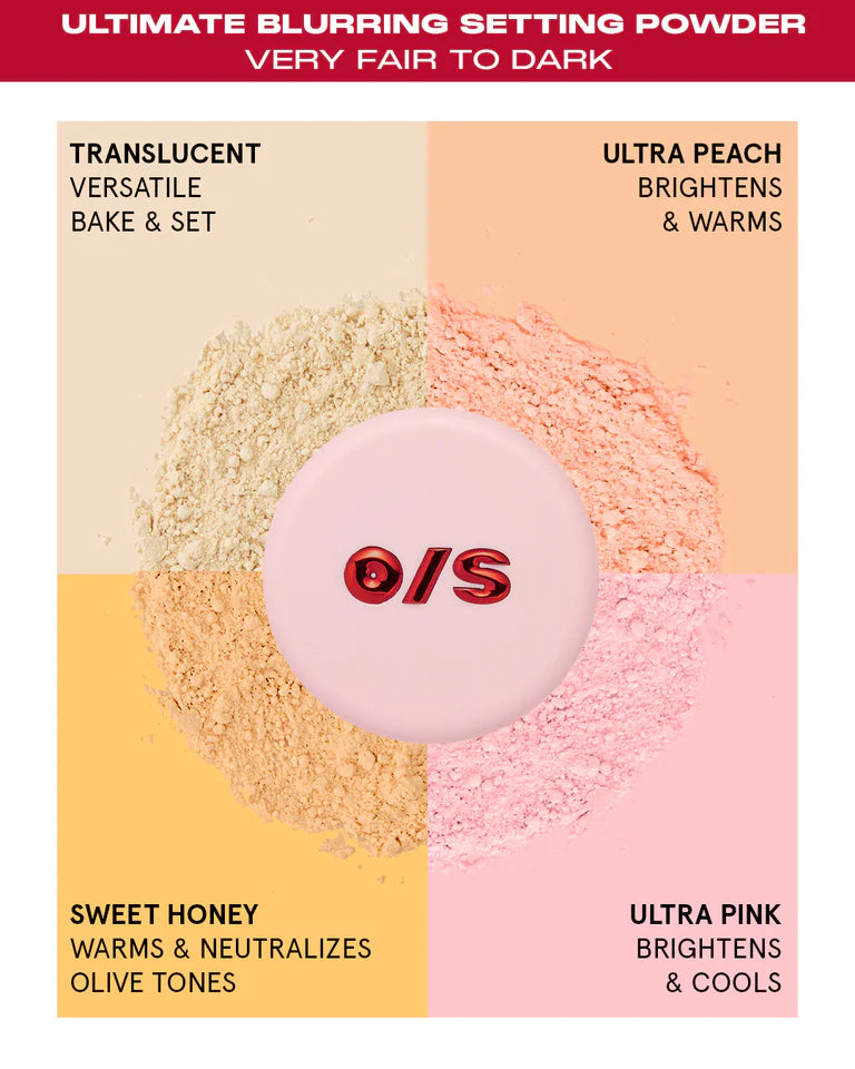 Setting Powder: ONE/SIZE Ultimate Blurring Setting Powder Full-Sized: Ultra Peach