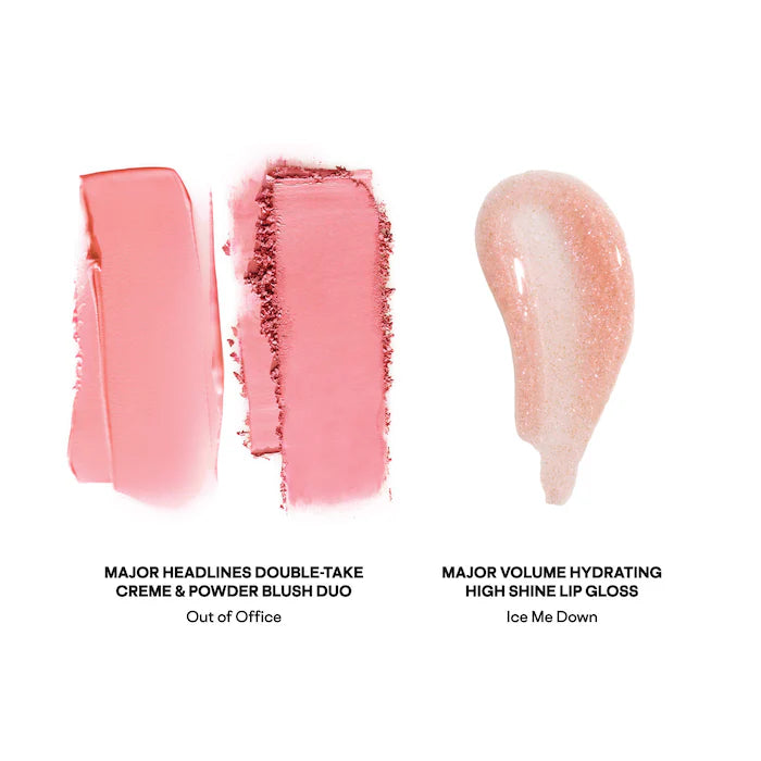PATRICK TA Patrick's Glow and Gloss Set - Major Headlines Blush Duo and Lip Gloss Makeup Gift Set