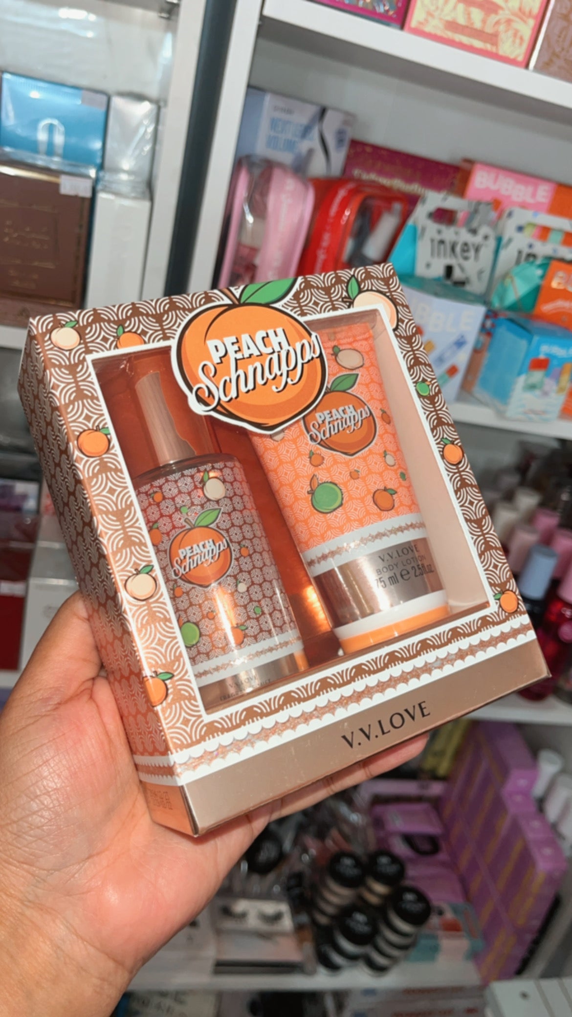 Gift Set: V.V. Love Mist & Lotion Set - Peach Schnapps
