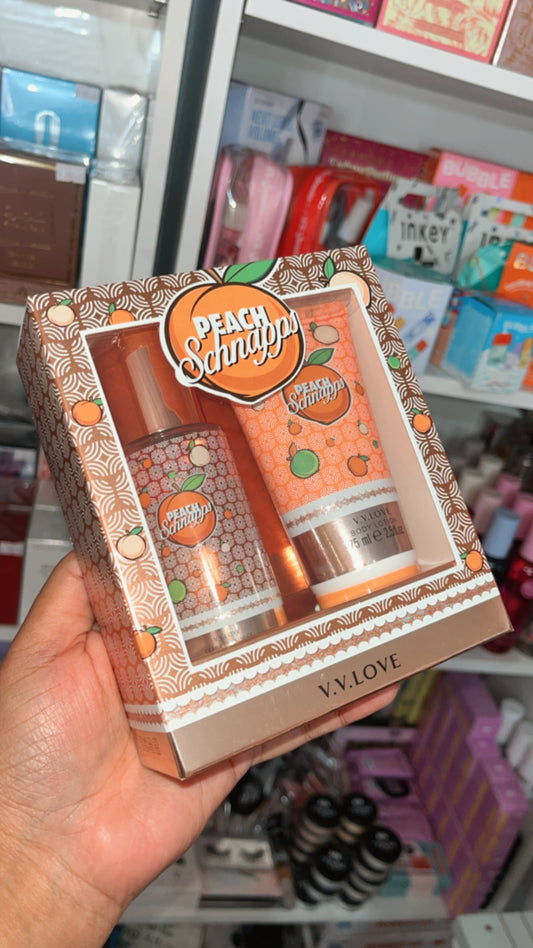 V.V. Love Mist & Lotion Set - Peach Schnapps
