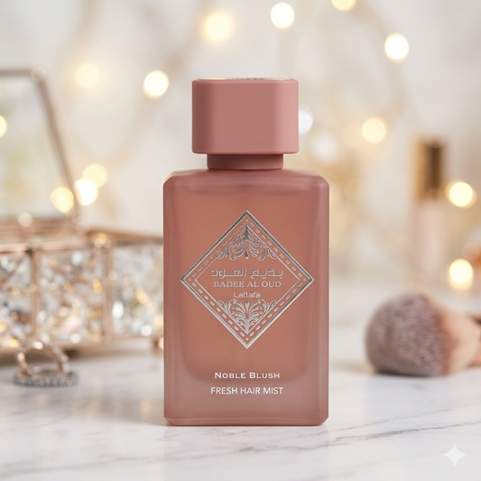 50mL Authentic Hair Mist - Lattafa Badee Al Oud Noble Blush (No Box)