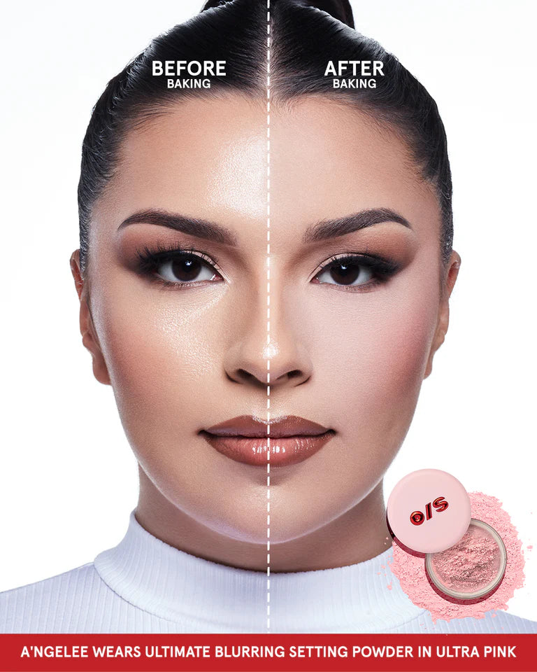 Setting Powder: ONE/SIZE Ultimate Blurring Setting Powder Full-Sized: Ultra Pink