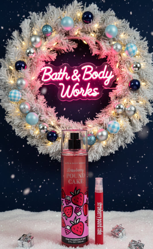 Decants: 10mL Bath & Body Works Fine Fragrance Mist: Strawberry Pound Cake - 6 for $100