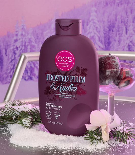 eos Frosted Plum & Amber Body Lotion