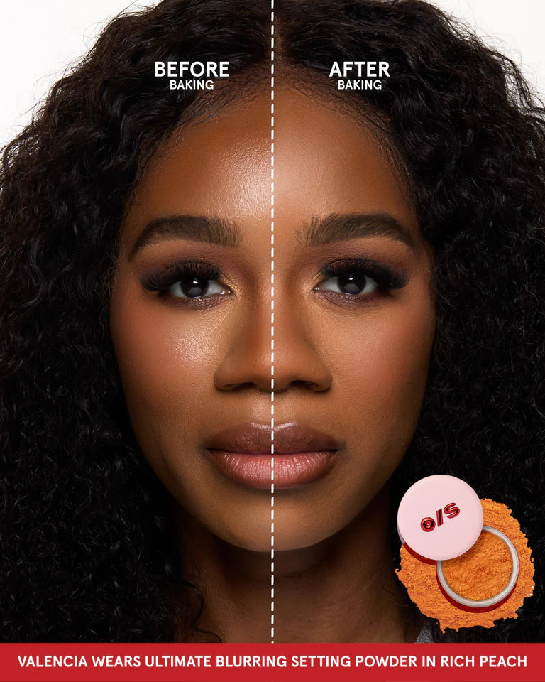 Setting Powder: ONE/SIZE Ultimate Blurring Powder Full-Sized: Rich Peach