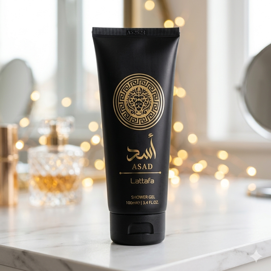 100mL Authentic Shower Gel - Lattafa Asad (No Box)