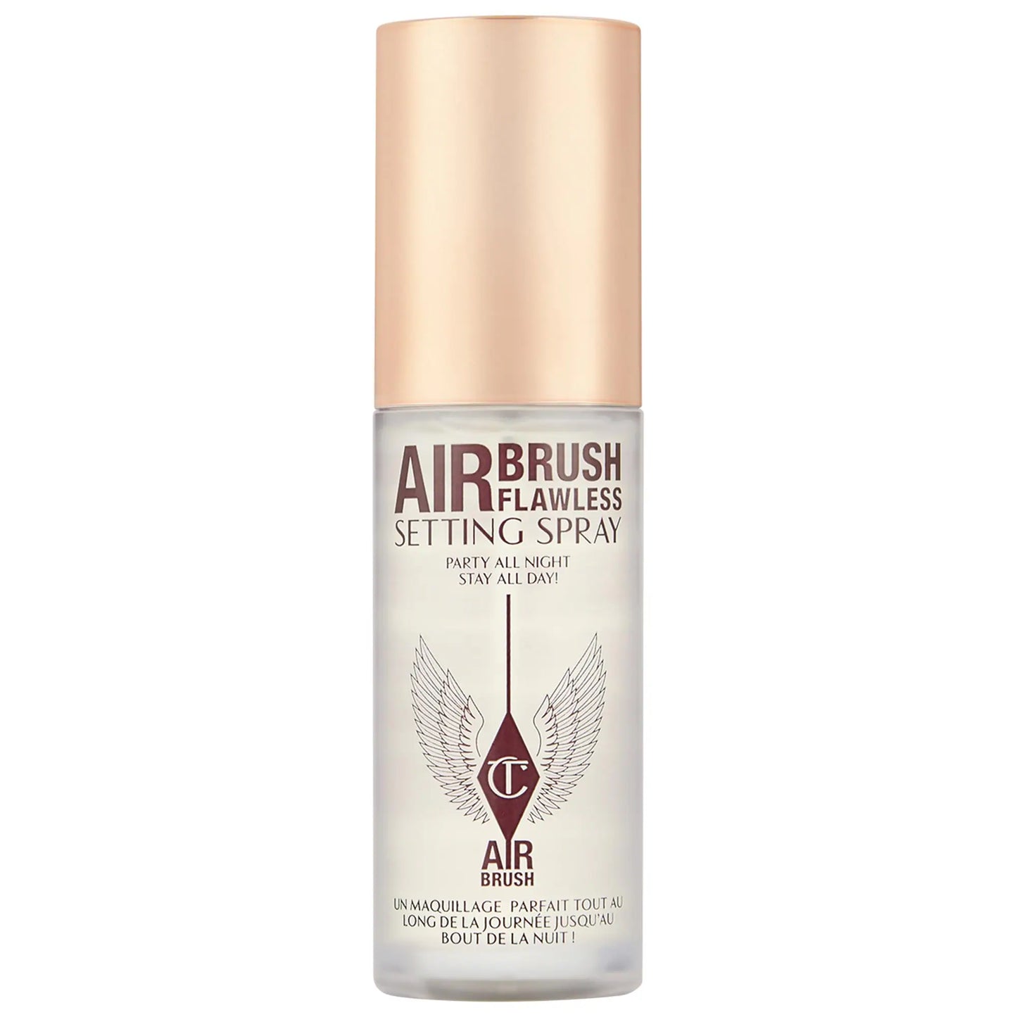 Makeup: Charlotte Tilbury 
Mini Airbrush Flawless Hydrating & Waterproof Setting Spray