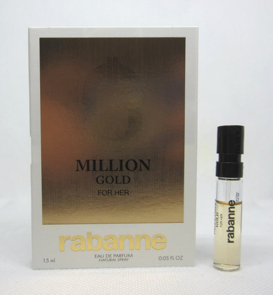 0.05 oz/ 1.5 mL Rabanne Million Gold For Her Eau de Parfum